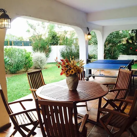 Villa Family With Garden Next To The *